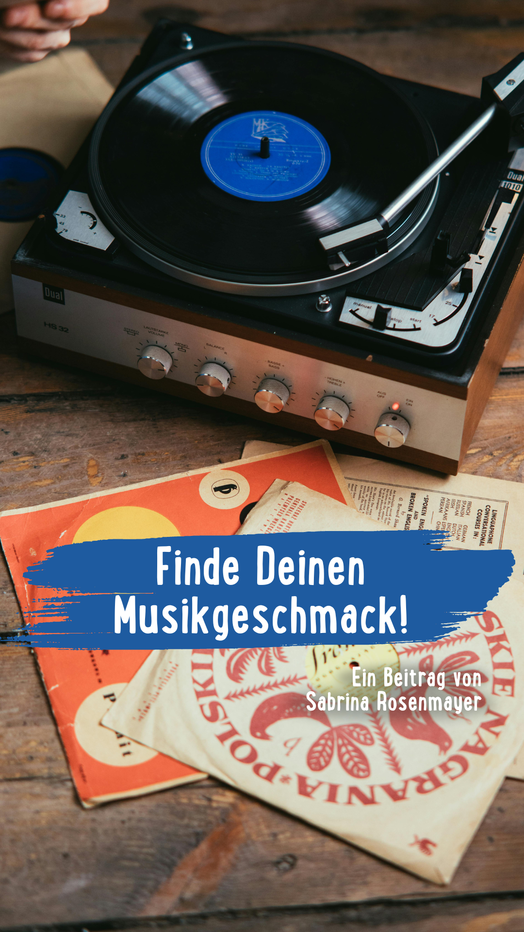 schallplatten mit plattenspieler